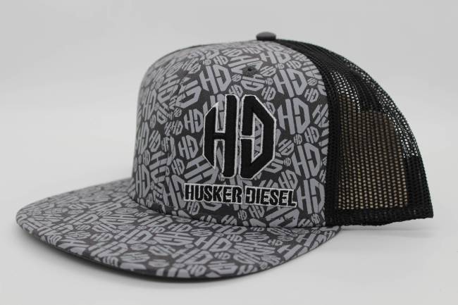 Husker Diesel  - Husker Diesel Screen Printed Flat Bill Hat