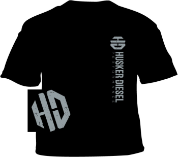 Husker Diesel  - Husker Diesel Adult Black HD T-Shirt - Image 1