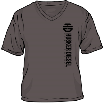 Husker Diesel  - Husker Diesel Womens Charcoal HD T-Shirt - Image 1