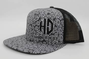 Husker Diesel Screen Printed Flat Bill Hat 